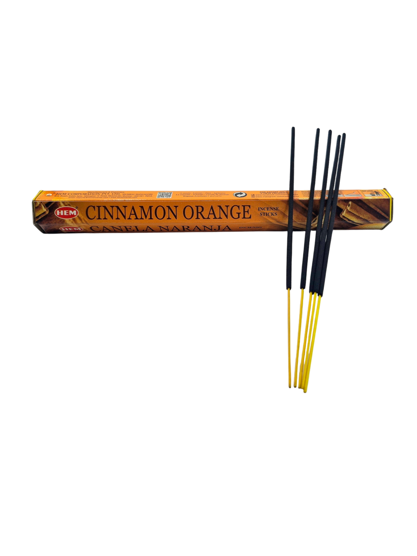 HEM - Incienso Hexagonal - Canela Naranja