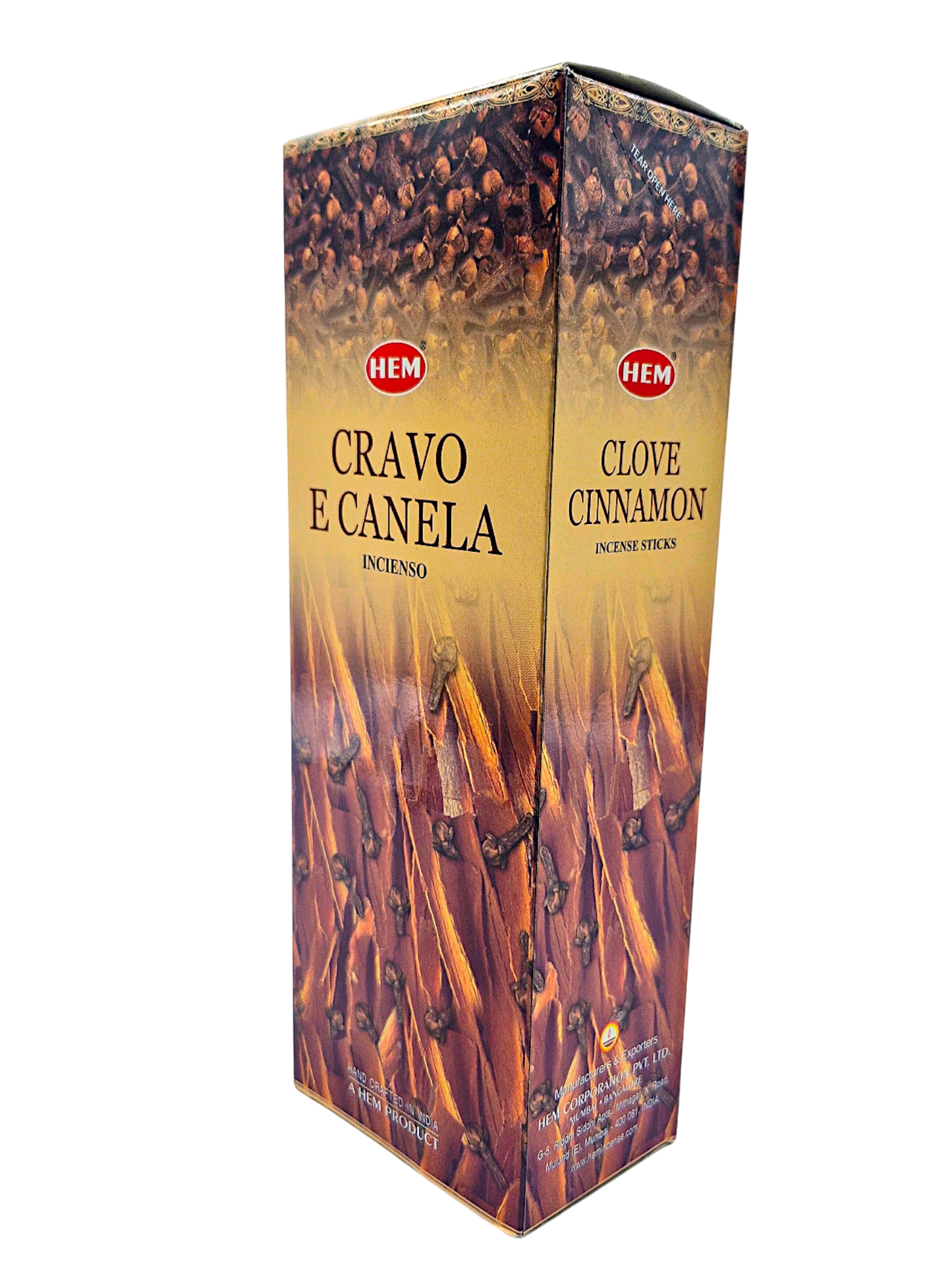 HEM - Incienso Hexagonal - Clavo Canela