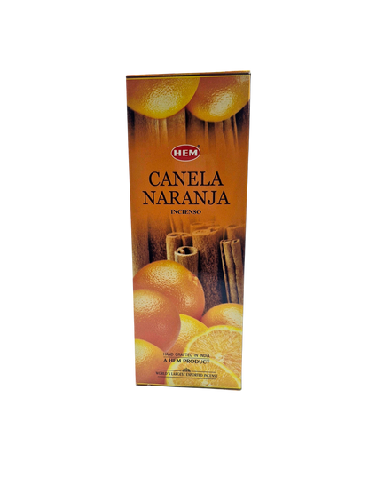 HEM - Incienso Hexagonal - Canela Naranja