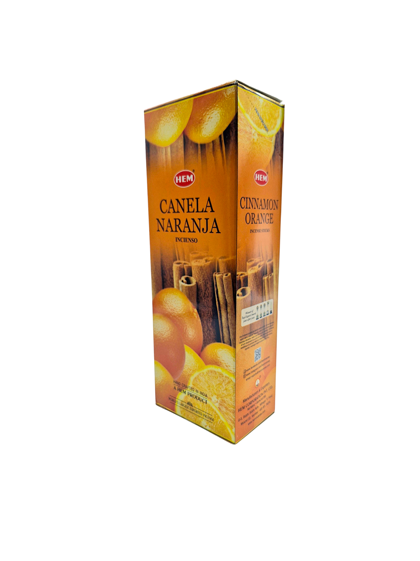 HEM - Incienso Hexagonal - Canela Naranja