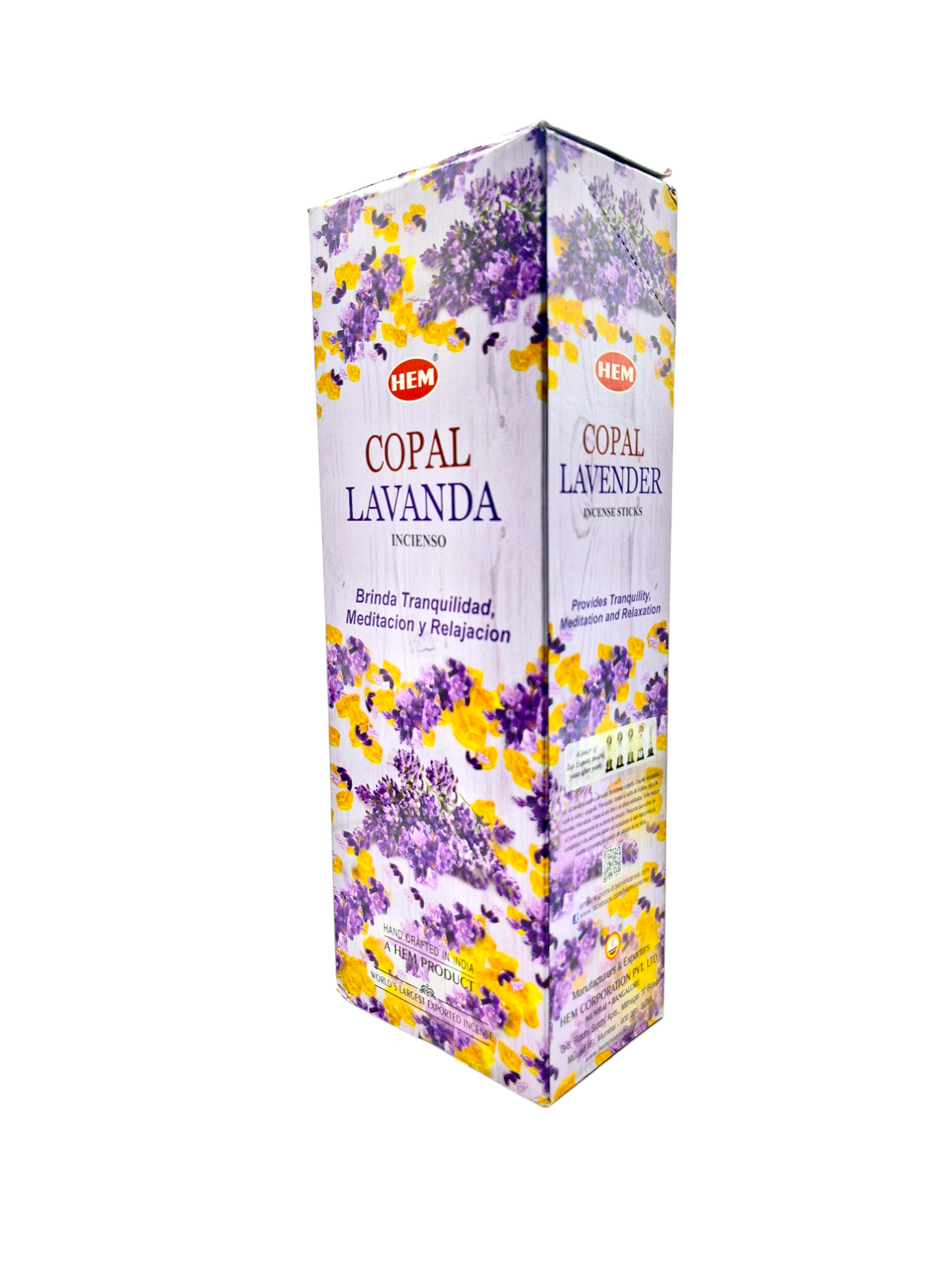 HEM - Incienso Hexagonal - Copal Lavanda