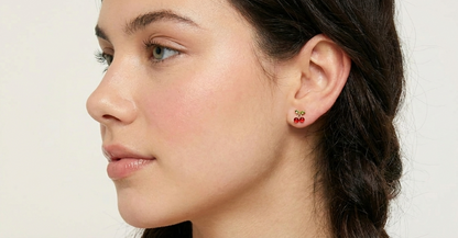 Aretes Forma de Cereza