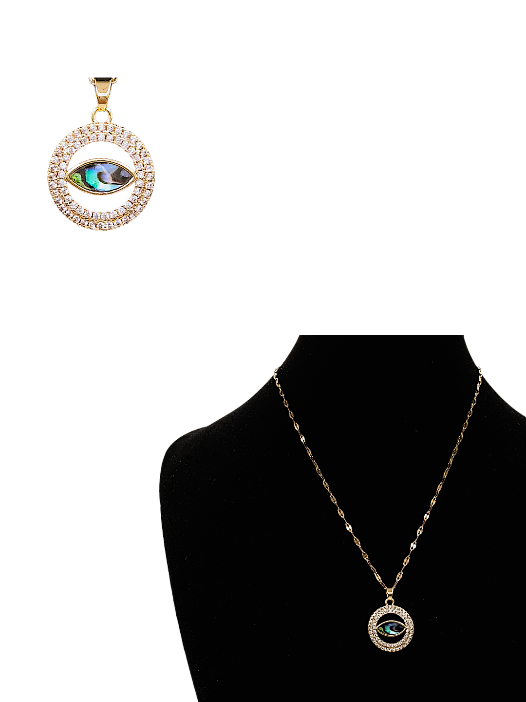 Collar de OjoTurco en Abalón
