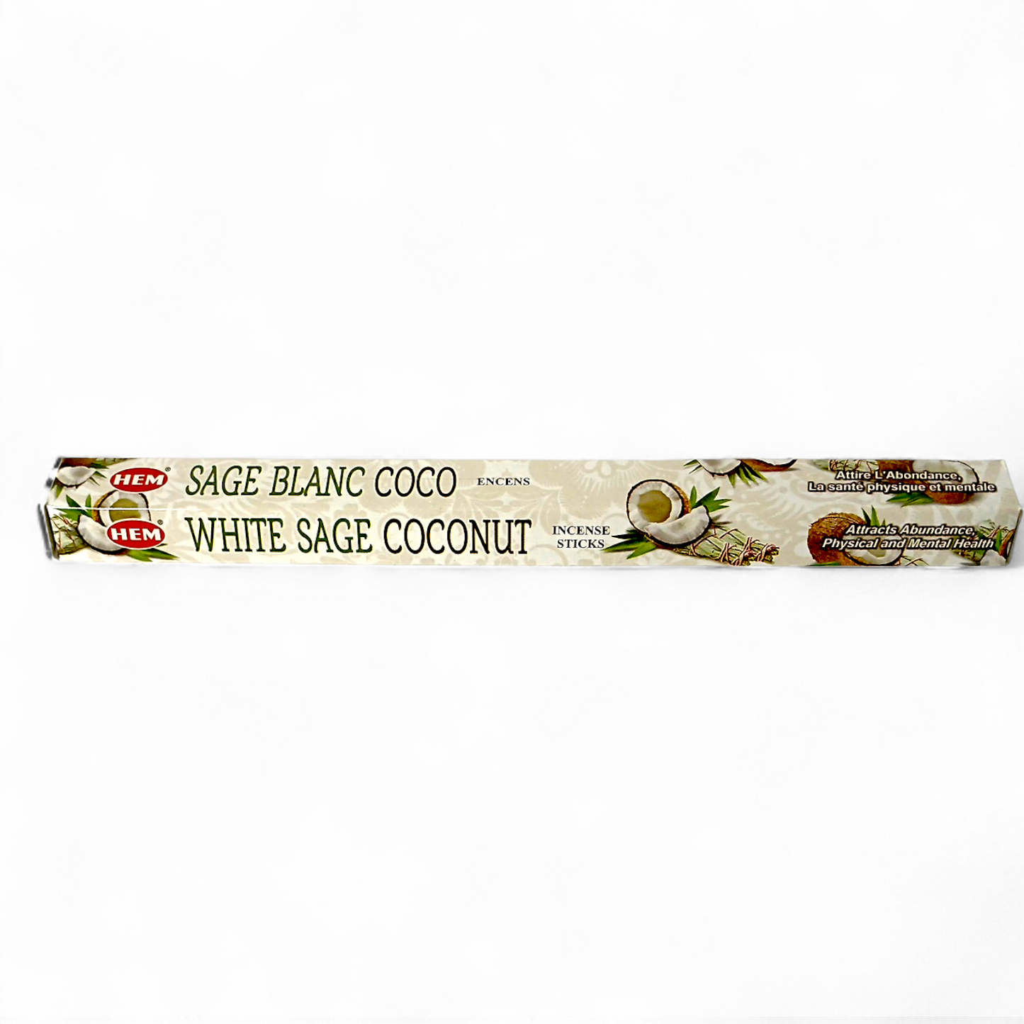 HEM - Incienso Hexagonal - Salvia Blanca Coco