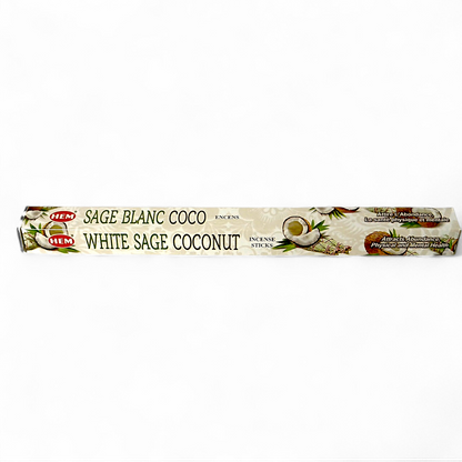 HEM - Incienso Hexagonal - Salvia Blanca Coco