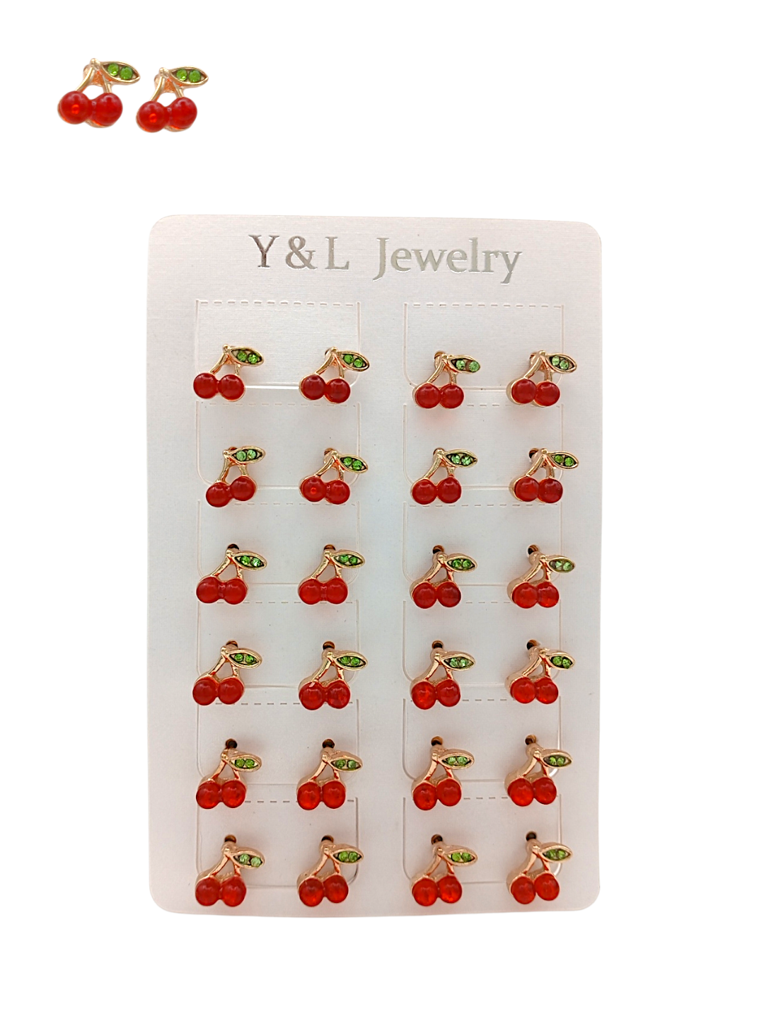 Aretes Forma de Cereza