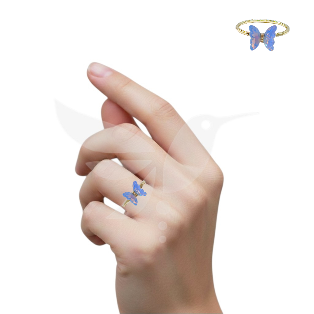 Anillo Mariposa Traslúcida
