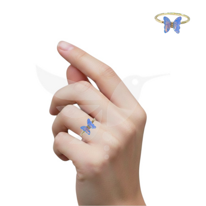 Anillo Mariposa Traslúcida