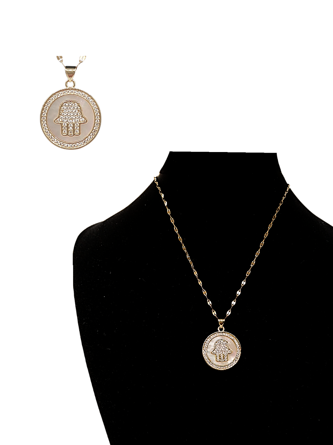 Collar Manita de Fátima en Nácar