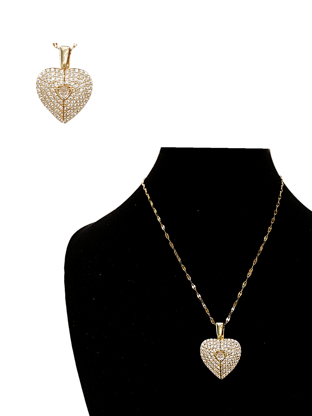 Collar de Corazón Brillante