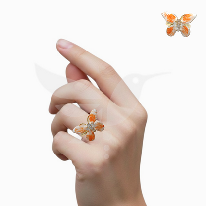 Anillo Vuelo Mariposa