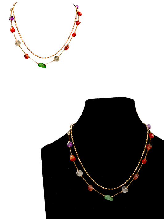 Collar de Cuarzos Multicolor