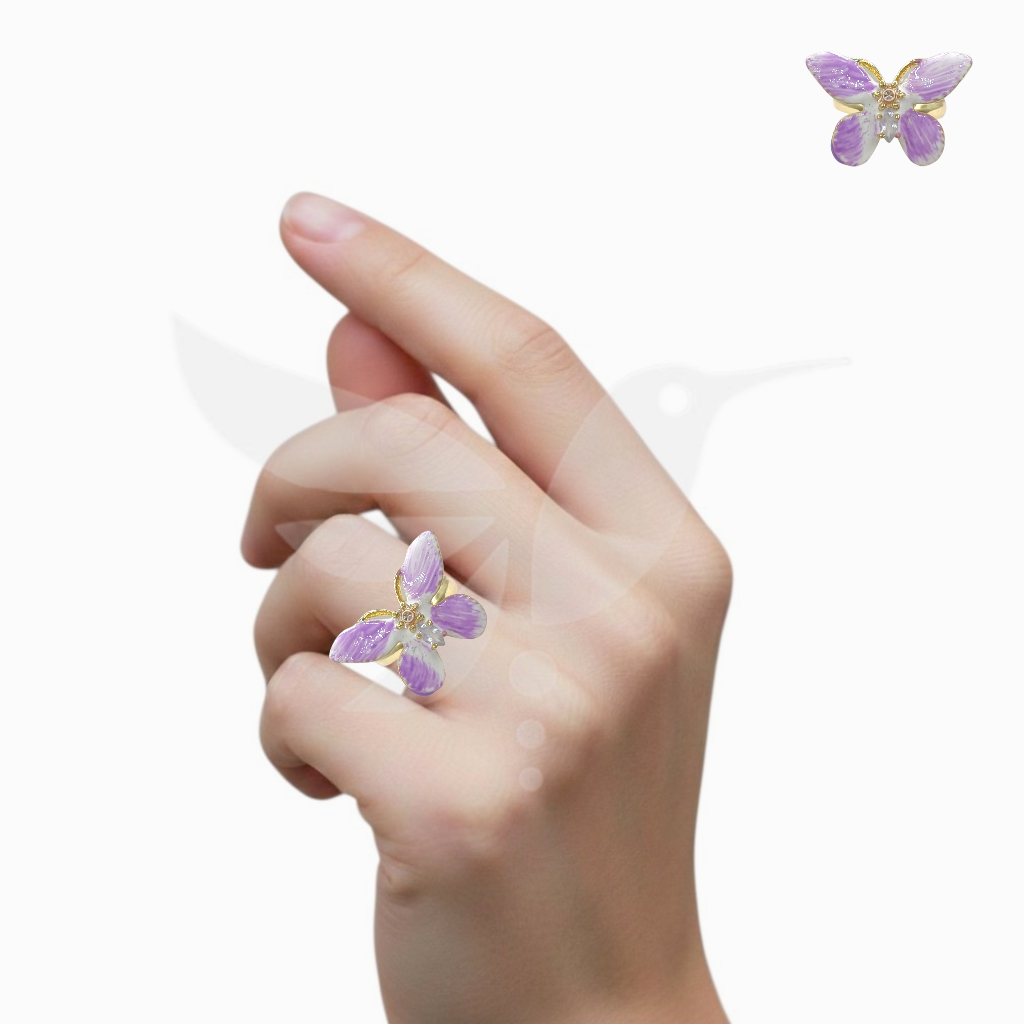 Anillo Vuelo Mariposa