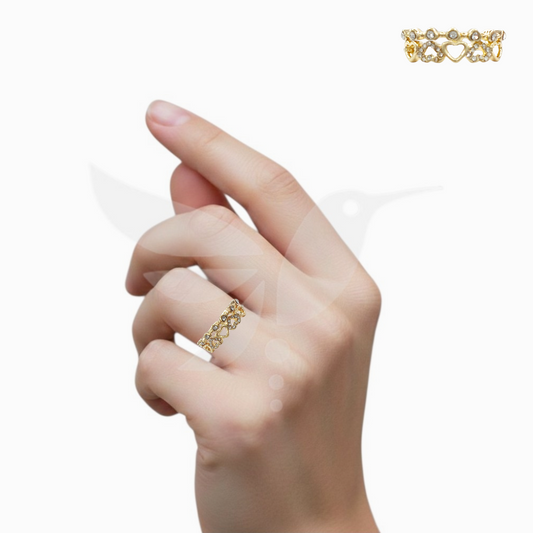 Anillo Cadena Corazón