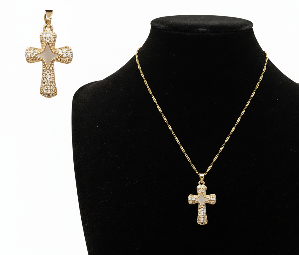 Collar Cruz con Estrella