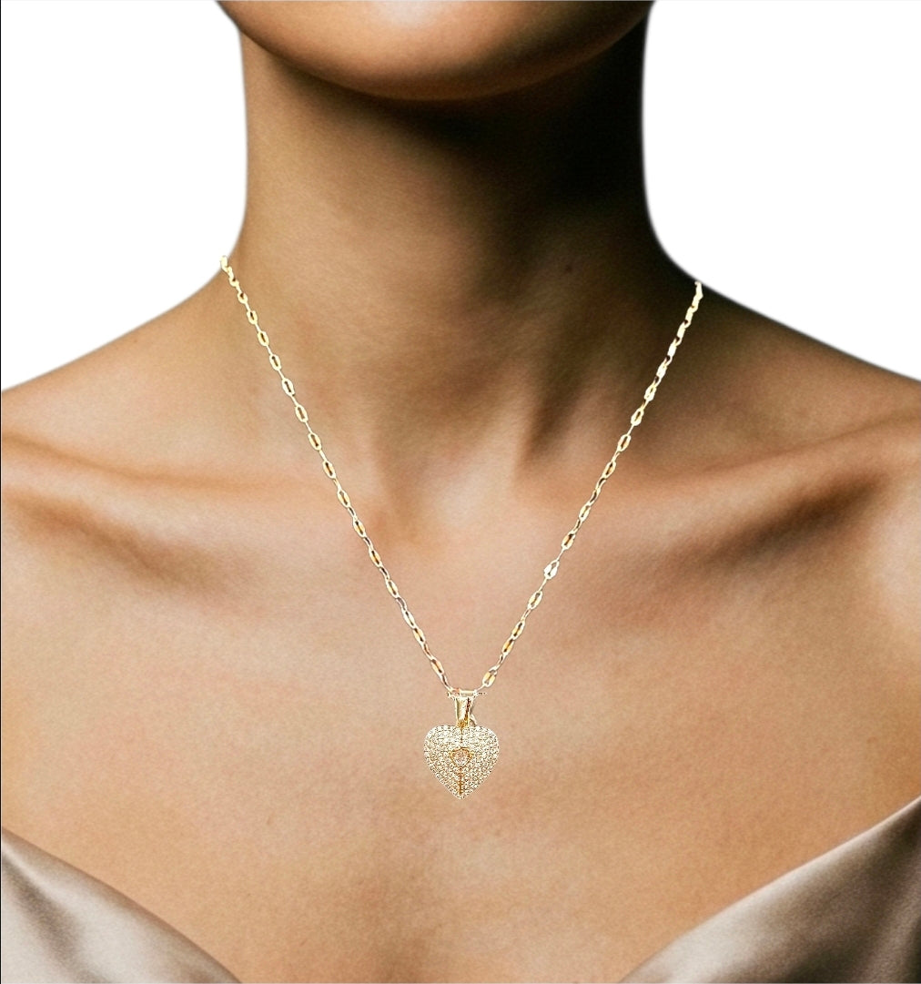 Collar de Corazón Brillante