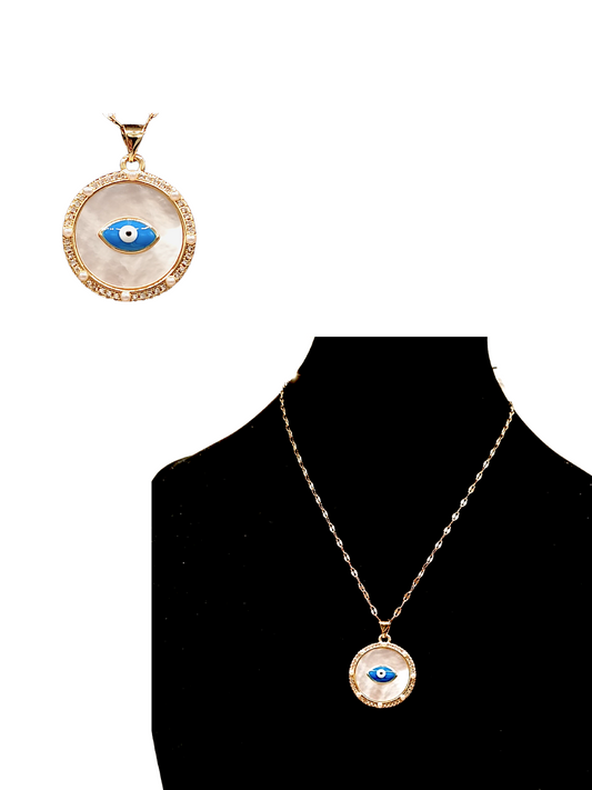 Collar Ojo turco y Nácar