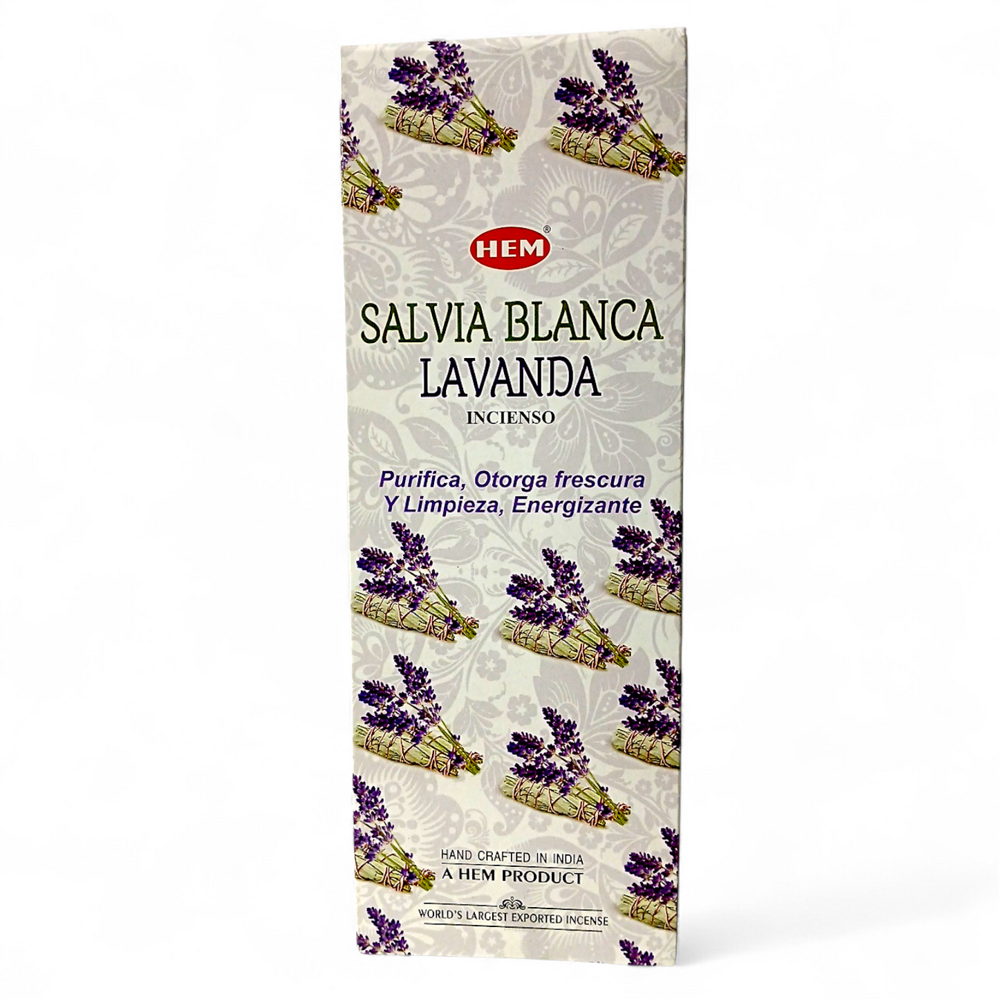HEM - Incienso Hexagonal - Salvia Blanca Lavanda